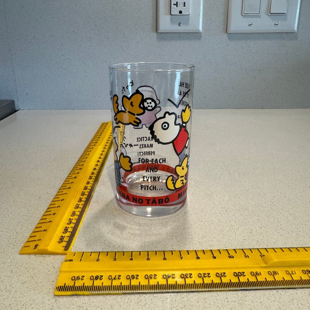 VINTAGE RARE 90s SANRIO minna no tabo DRINKING GLASS